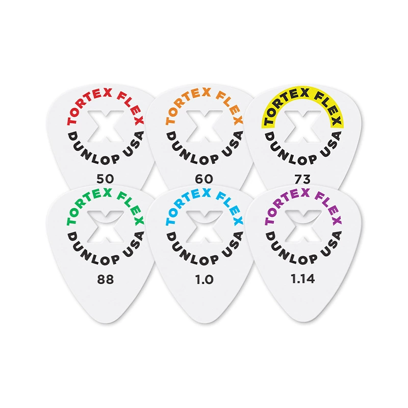 DUNLOP 428X стандартные медиаторы для электрогитары древесной породы TORTEX FLEX полые противоскольные медиаторы