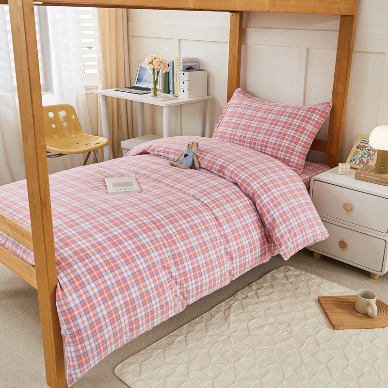 dormitorio de estudiantes de algodón tres piezas dormitorio de estudiantes de algodón ropa de cama de algodón seis piezas al por mayor