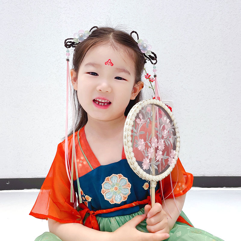 Hanfu, children's hair accessory, 2021 collection, Chinese style, flowered