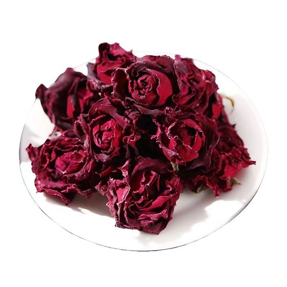 Yunnan Dark Red Rose Freeze-Dried Flower Tea Original Large Flowers Beauty and Nourishment Edible Red Rose Tea Wholesale