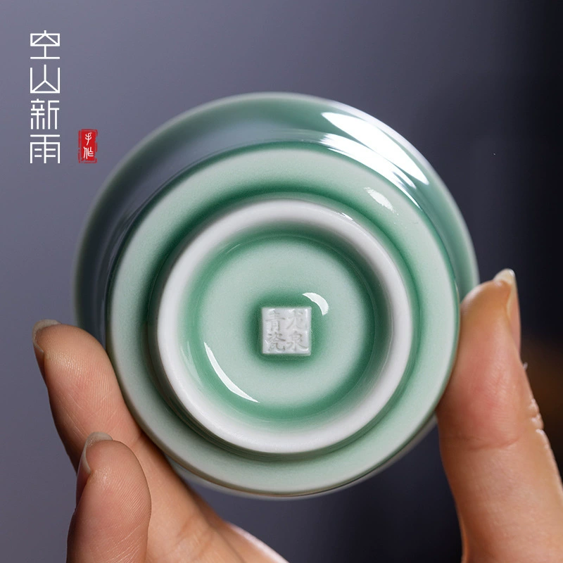 空山新雨 Longquan Celadon Jiu Tao Wufu Чайная дегустационная чашка личный домашний набор Kung Fu Tea Set чашка дегустации чая