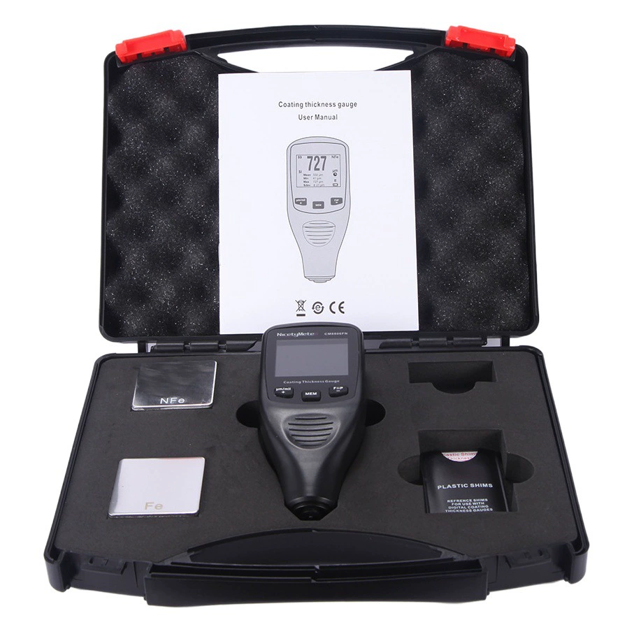 Измеритель толщины покрытия CM8806FN, двухфункциональный, для материалов на основе железа и алюминия, тестер толщины автомобильной краски, высокоточный.