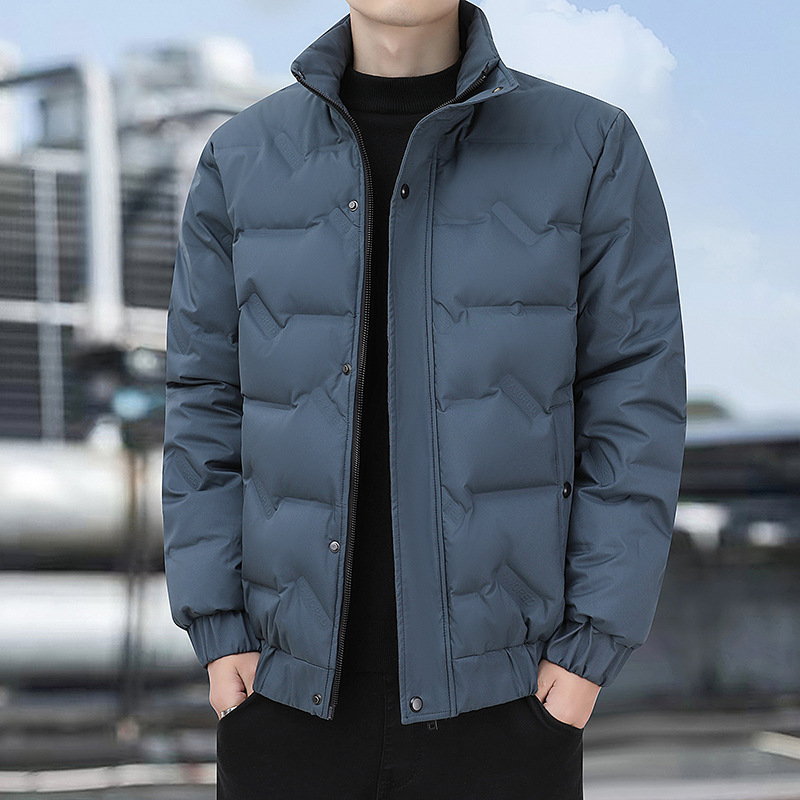 Graphene Thermal 2025 New Lightweight down Jacket for Men, Winter Trendy Brand Stand-Up Collar Winter Clothing, Thickened White Duck down Coat