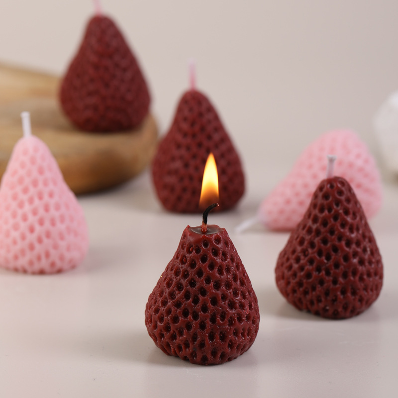 Velas de bananas, props de disparo de fresa, velas de baja temperatura, DIY, adornos, adornos creativos, perfume al por mayor.