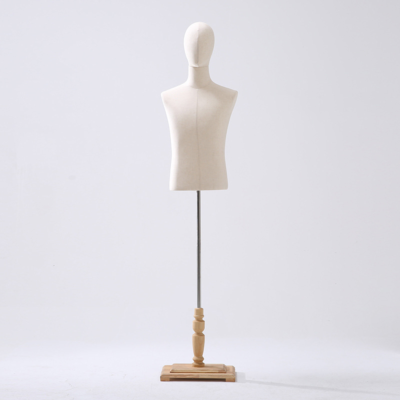 Tienda de ropa modelo masculino de madera sólida modelo adulto accesorios tienda de ropa estante de exhibición de plataforma de sopa estante de modelo
