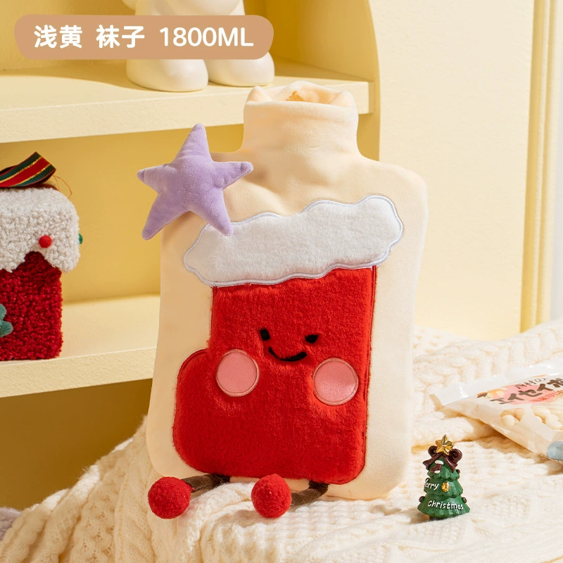 天虹 Water container PVC, plush big cartoon hand warmer, new collection, 1800 ml