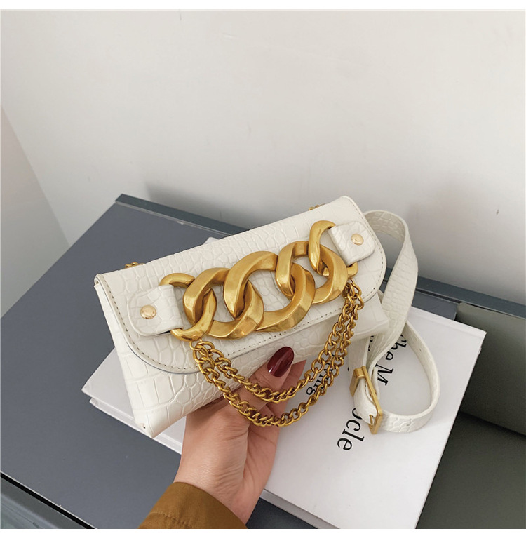 Fashion acrylic thick chain chest bagpicture6