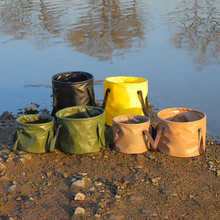 旅行折叠水桶便携式露营钓鱼桶盆车载洗车桶户外多功能泡脚桶收纳