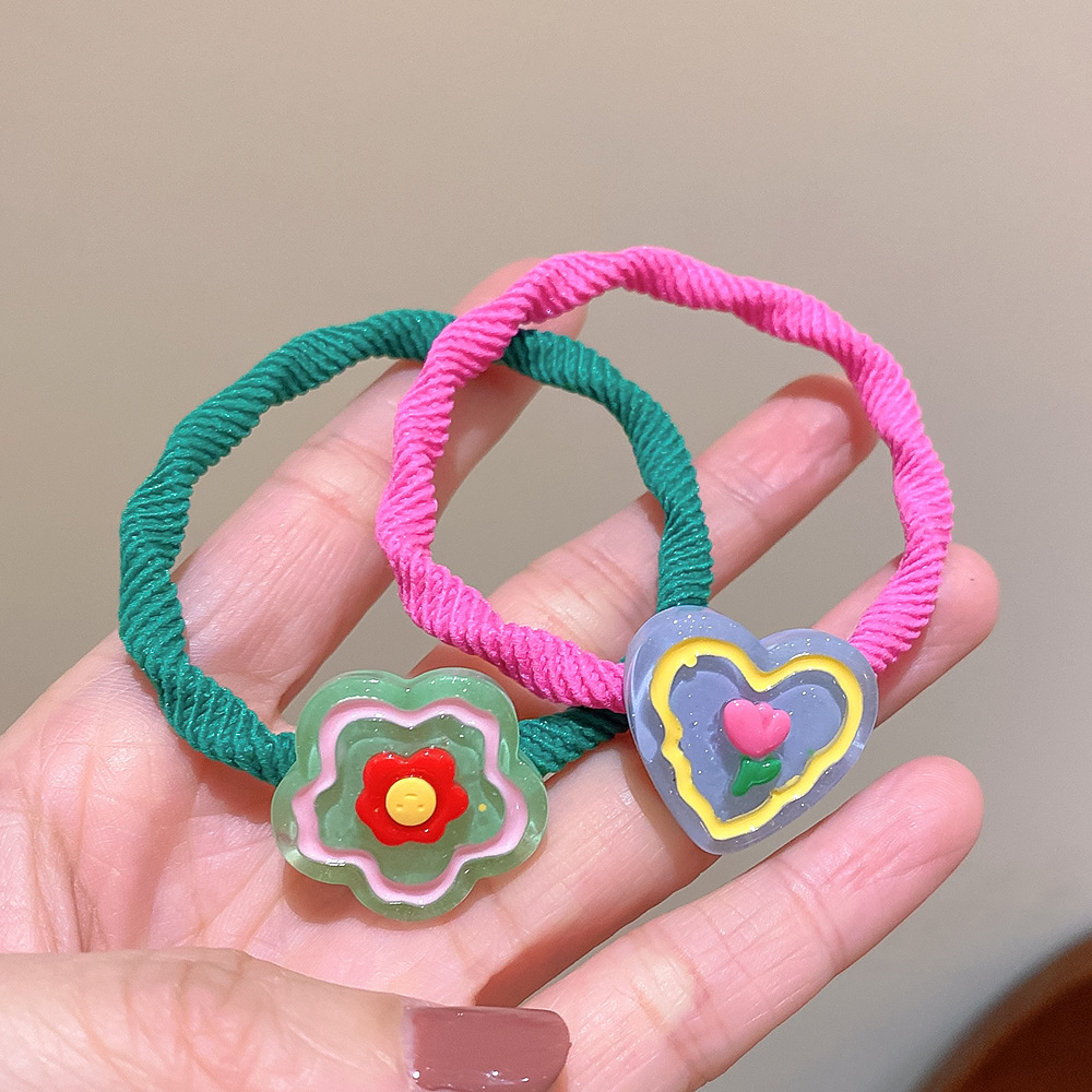 Estilo coreano nuevo estilo flor fresca banda para el cabello al por mayor accesorios para el cabello de dibujos animados lindo cuerda para el cabello