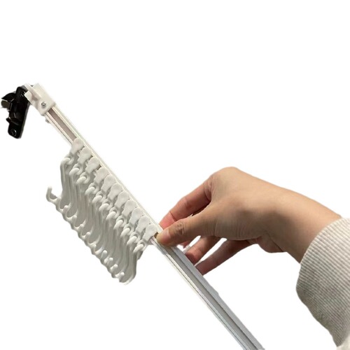 Sliding Hook Kitchen Storage Gadget Door Behind S Adhesive Hook Rack No Drill Single Row Hanging Shelf Strong Linked S-Shaped