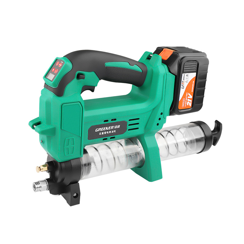 Bosque verde pistola de grasa eléctrica excavadora especial alta presión fabricante mantequilla Caterpillar nueva pequeña bomba aceite automática image 5