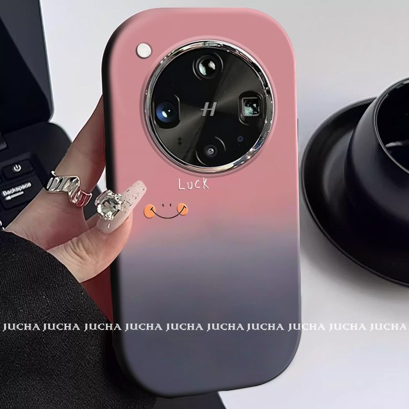 适用oppofindx8s手机壳新款潮OPPOfindx8ultra高颜值幸运简约笑脸|undefined