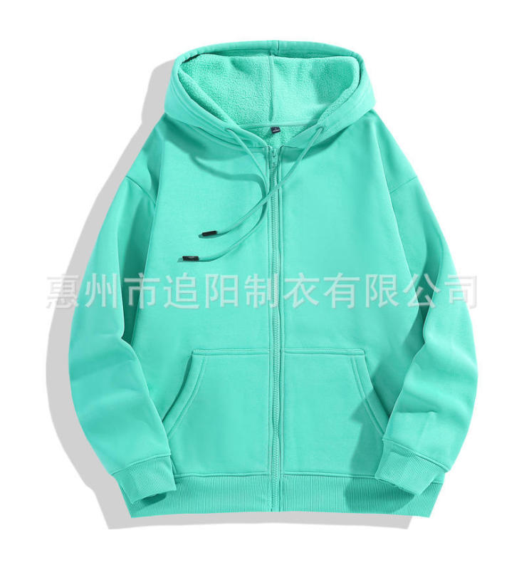 秋冬连帽开衫拉链卫衣定制印logo男女款企业工装工作服定制团队服|undefined