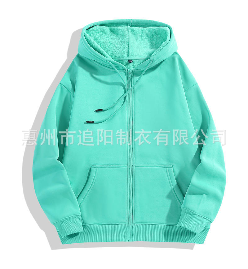 Otoño y invierno con capuz cardigan con cremallera suéter logotipo impreso personalizado hombre y mujer ropa corporativa ropa de trabajo ropa de equipo personalizada