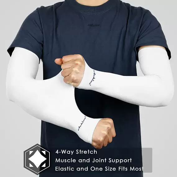 Arm sleeves are suitable for both men and women, providing sun protection, UV protection, and a cool feel for sports