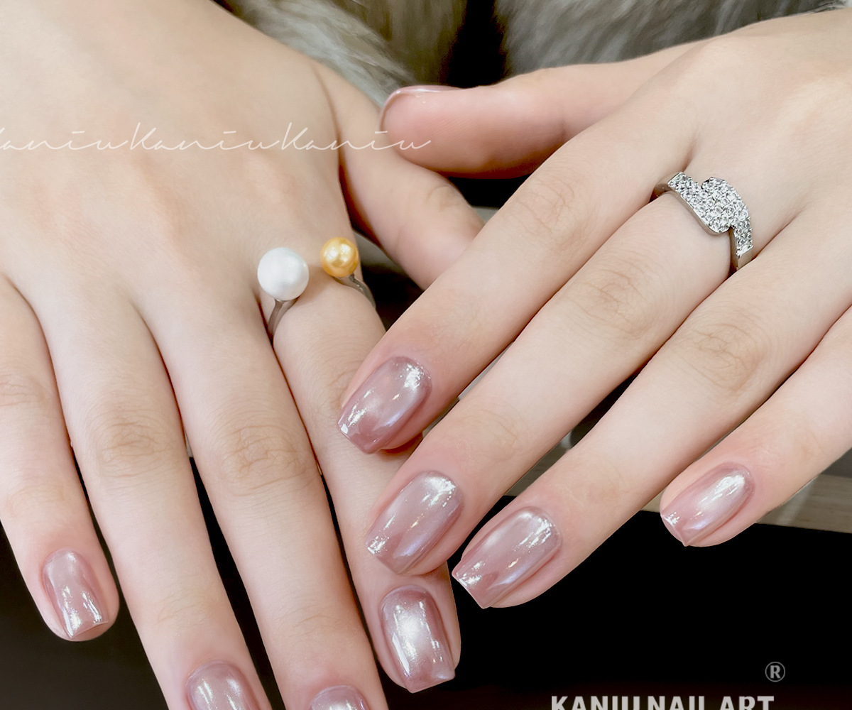 Kanio Nail Art High-Transparency Fill Light High-Brightness Color-Plated Crystal Powder Non-Flying Powder Magic Mirror Powder Nail Decoration