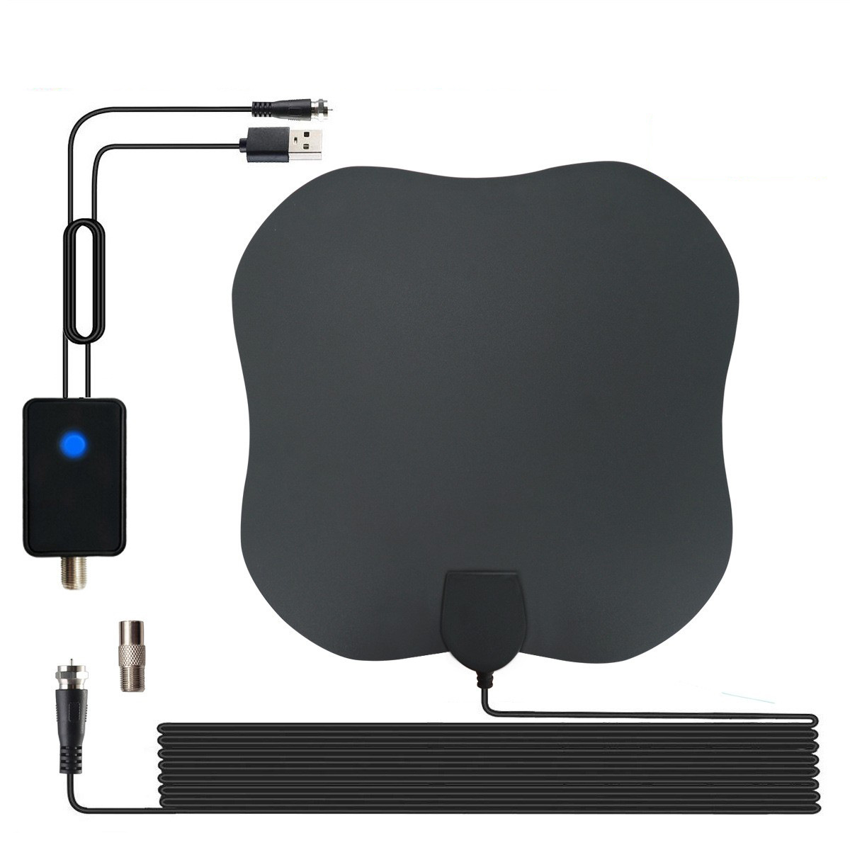 亚马逊热销数字室内电视天线HDTV 4K ATSC DVB-T2 ISDB放大器 UHF