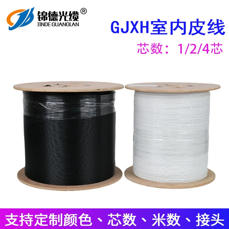 GJXH-1B6 одно ядро внутренней кожаной проволоки волоконно-оптический ftth42 ядра самонесущий световой кабель в форме бабочки можно использовать в качестве разъемов
