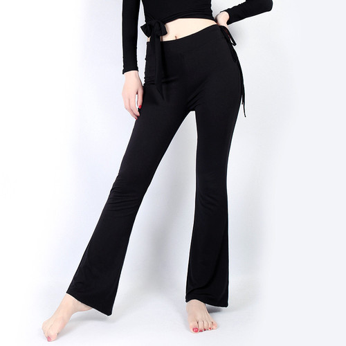 Dance bell bottoms art test body model catwalk practice clothes classical modern Latin long pants teacher female adult
