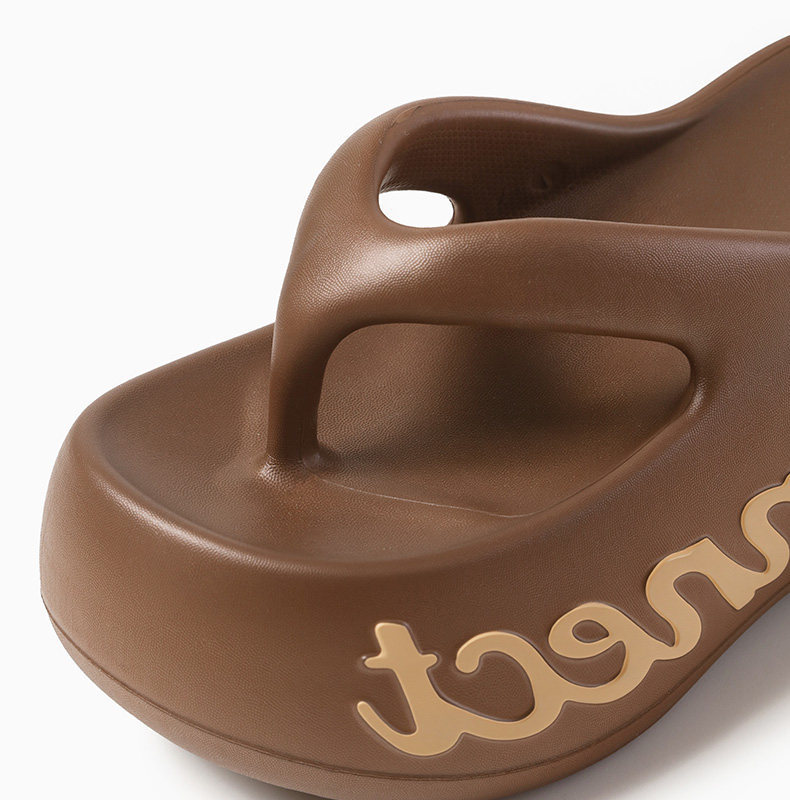Women’s Thick-soled Letter Print Flip-flops Summer Platform Sandals_voghion.com