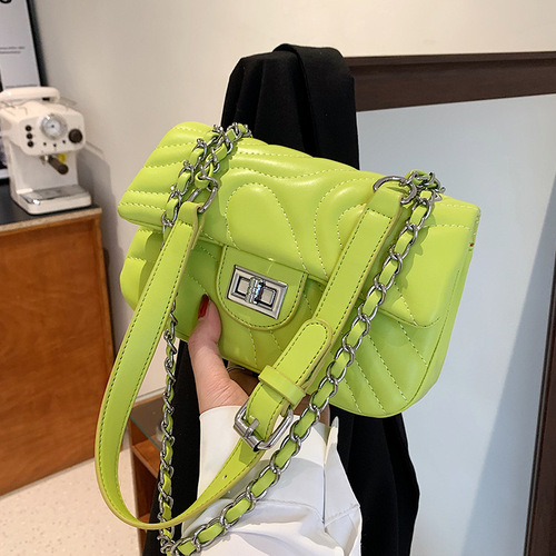 Summer small bag for women 2024 new trendy versatile chain crossbody bag high-end fashion single shoulder small square bag