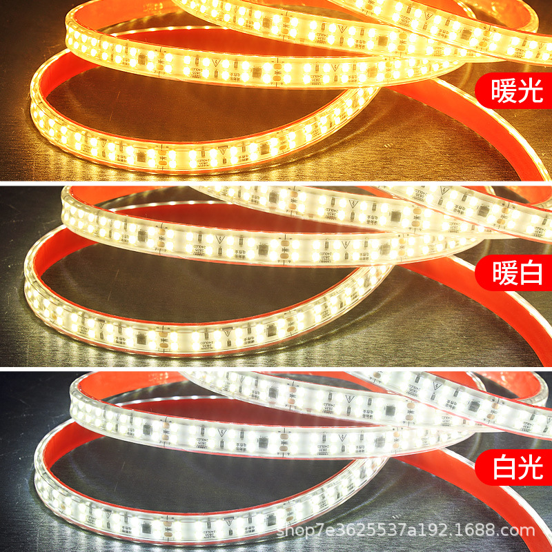 Cinturón de lámpara LED al aire libre 220v sin conducción super brillante autoadhesivo de alto voltaje lineal al aire libre barra de lámpara impermeable exhibición interior