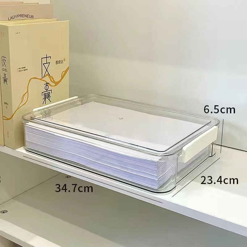 試巻収納整理神器大容量透明プラスチック戸籍本中学校卒業証明書a4書類収納ケース|undefined