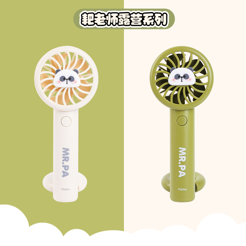 Auténtico Flying Girl Policía serie Macaron ventilador de círculo estudiantes de verano lindo portátil ventilador de mano