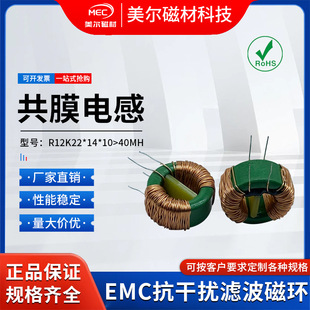 Common Mode Inductor R12Kt22X14X10-C-40Mh Anti-Interference Magnetic Ring Mn-Zn Amorphous Filter Component