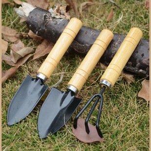 Flower Planting Tools for Home Gardening, Gardening, Soil Loosening, Flower Shovel, Potted Flower Planting Tools, Three-Piece Set of Small Shovels