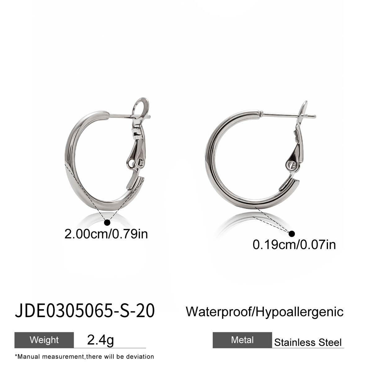 Wanxing Europa y los Estados Unidos transfronterizos aretes de acero inoxidable grandes círculos ligeros de lujo joyas de alta calidad nicho de diseño de orejas de acero de titanio