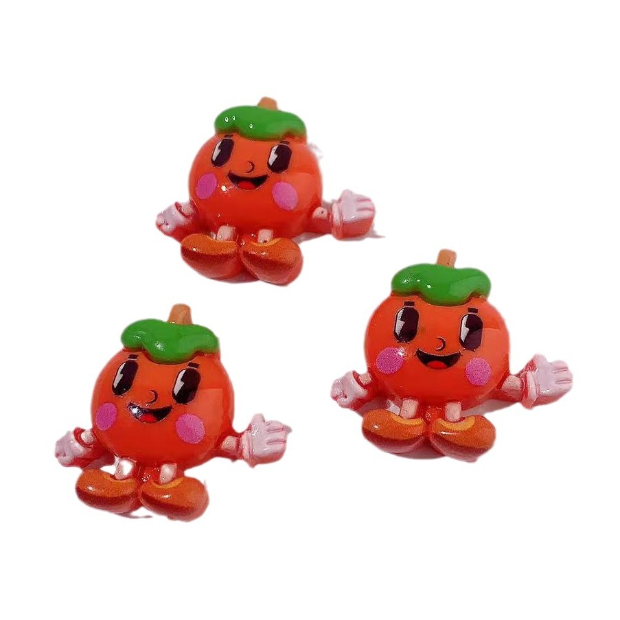 Accesorios de resina de muñeca de fruta de dibujos animados diy crema pegamento para el cabello papelería caja de hebilla de zapatos material colgante de frutas animales