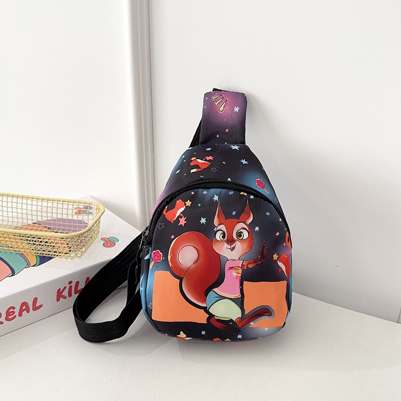 2026 nuevo nuevo bolso de pecho de dibujos animados para niños, bolso de hombro de moda para niños y niñas, bolso de cintura impreso para jardín de infantes