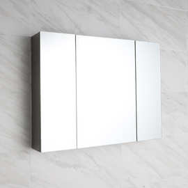 智能浴室镜柜卫生间镜子带灯收纳一体柜不锈钢挂墙式洗手台柜单独