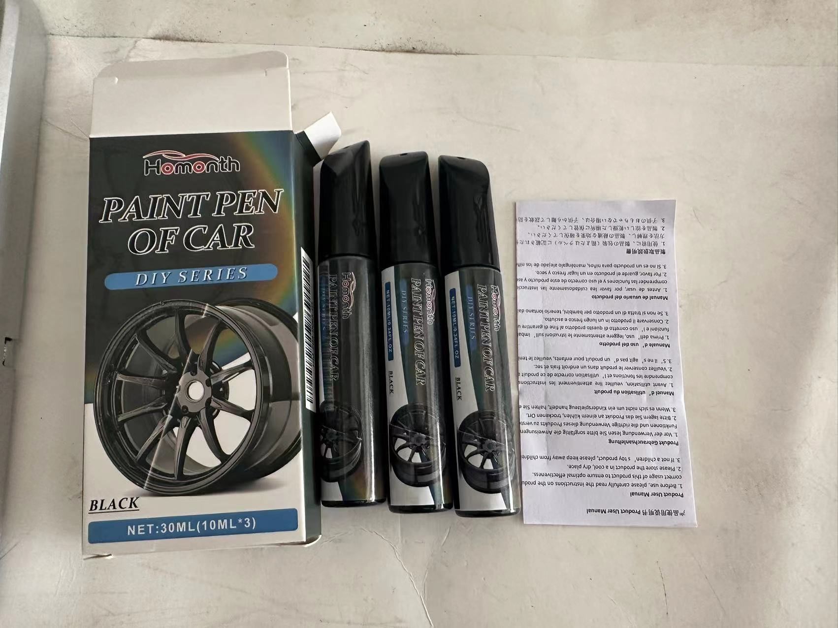 Cross-Border Bestseller Homonth Car Wheel Hub Scratch Repair Paint Pen Car Paint Scratch Repair Pen