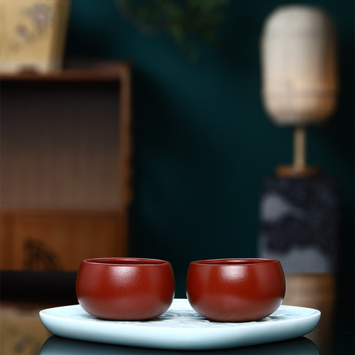 Factory Wholesale Yixing Zisha Small Tea Cup Original Zisha Tea Master Tea Drinking Cup Live Stream Gift One-Time Shipping
