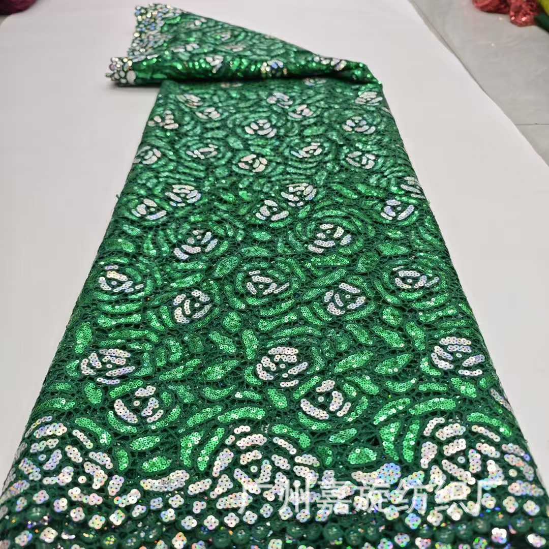 Tela de encaje soluble en agua de poliéster y seda con patrones florales, encaje de rosas de ancho completo para vestidos de mujer, qipao, ribete de encaje hueco.