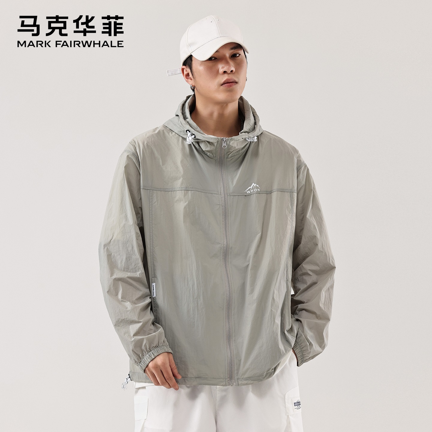 Mark Warfield 2026 verano al aire libre ropa de protección solar hombre abrigo ligero delgado marca de moda seda de hielo secado rápido protección solar image 3