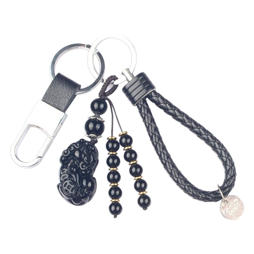 Vidrio de cristal valiente llavero de coche al por mayor pareja bolsa creativa colgante atracción turística pequeña joyería regalo