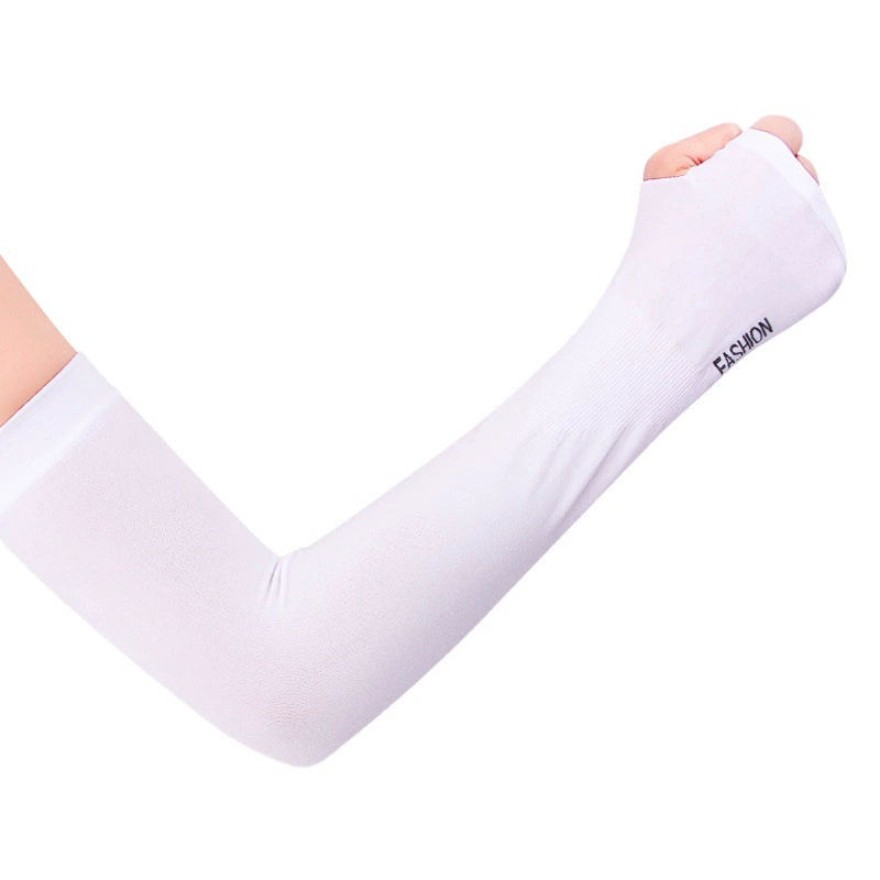 Мода Ice Silk солнцезащитные рукава Спорт на открытом воздухе Гольф пальцем-открытые рукава УФ-стойкий Логотип рукава льда