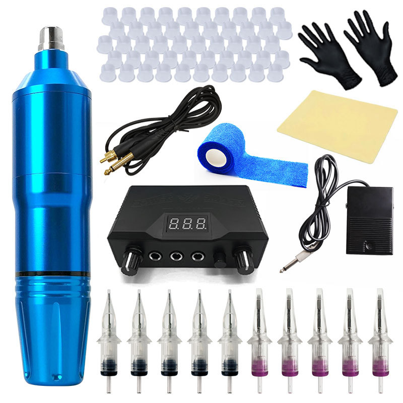 BRONC 1003-65 New Tattoo Pen Set, In Stock, Tattoo Machine Power Motor Integrated Needle Tattoo Set