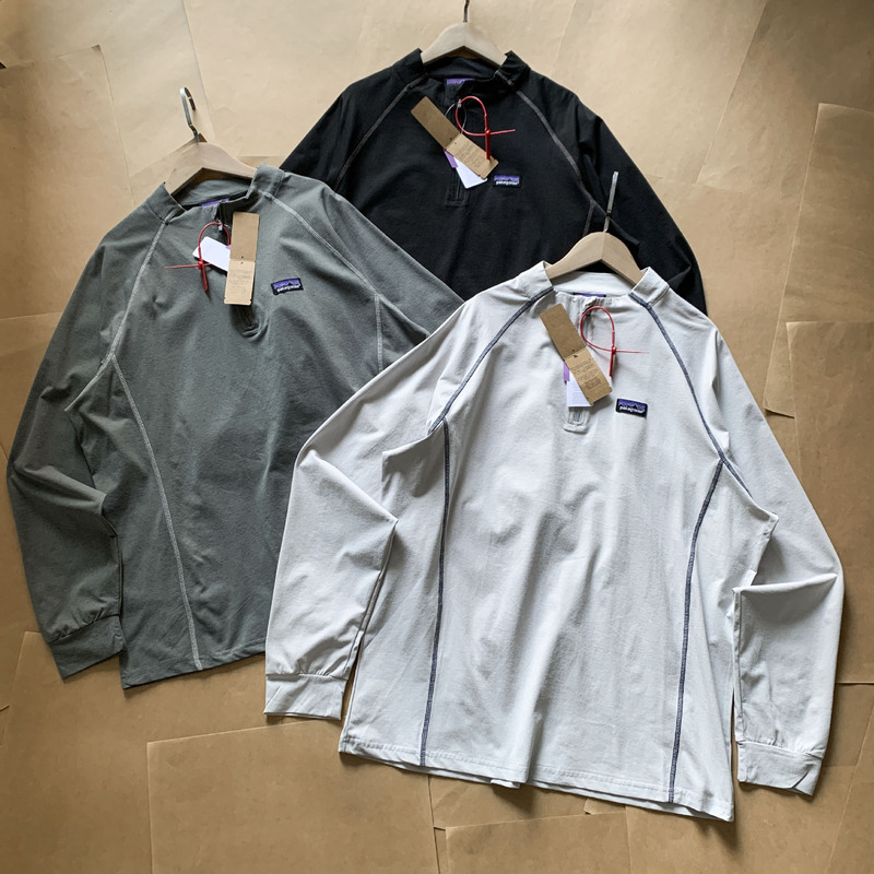 Cross-Border Export Patag Bata Outdoor Half-Zip Long-Sleeved Spring & Fall Casual Running and Cycling Bottoming Shirt Men's Sweatshirt