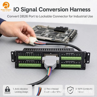定制DB25 串口母座线束 双排25芯镀金组装塑料外壳 定制线束工厂