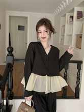 早秋装穿搭小香风黑色西装高级感外套干练气质女装2025年新款时尚