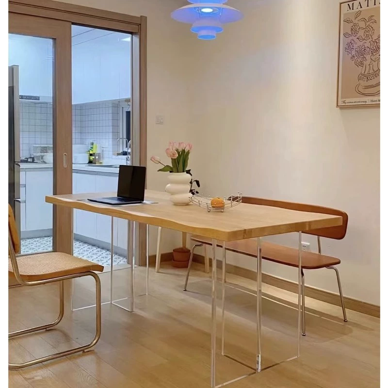 Стол из массива дерева, акриловые ножки стола, Т-образный журнальный столик, обеденный стол, барный стол, подвесные опорные ножки стола, производитель ножек стола, профессиональная оптовая продажа