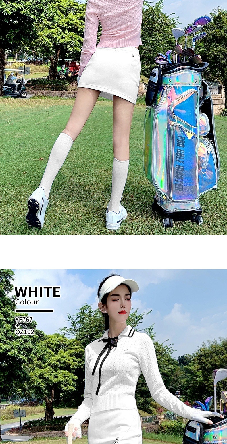 Áo len golf nữ mềm ấm ôm hông, tay dài cổ lọ, họa tiết bướm streamer — YF767 [Dụng cụ truyền phát bướm/Ấm áp/Kẻ sọc mềm] Áo len màu hồng Sakura chi tiết 11