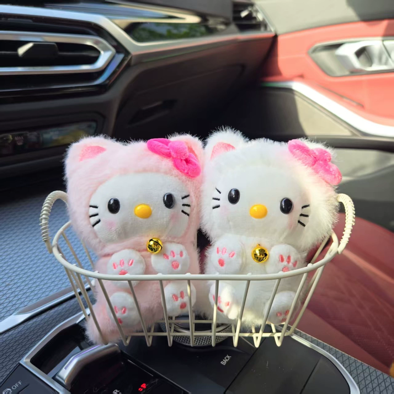 Плюшевый брелок (Hello Kitty) подвеска-кукла для сумки, 2 цвета и варианты цепочки, 50 г