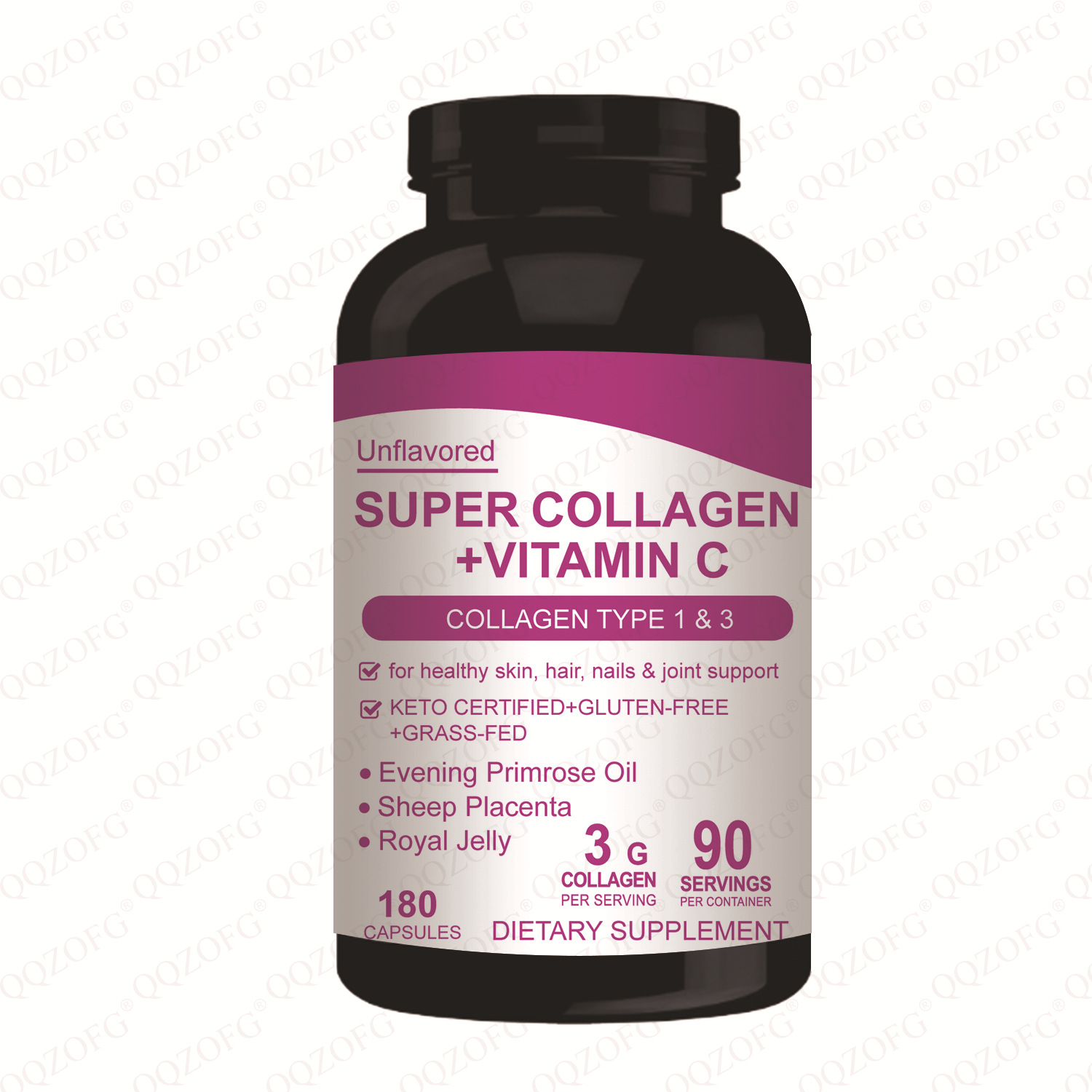 콜라겐+비타민C180캡슐 공장을 통한 국경 간 공급 SUPER COLLAGEN+VITAMIN C 공장
