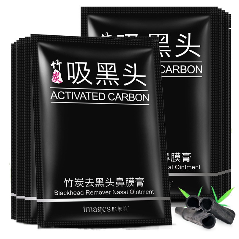 Imagen belleza carbón de bambú eliminación de espinillas limpieza máscara nasal crema limpieza profunda espinillas acné lagrimeo máscara nasal al por mayor
