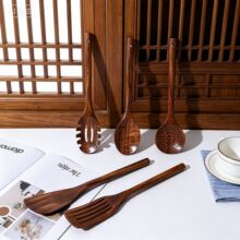 家用木铲子木勺不粘锅专用长柄炒菜铲子木铲耐高温木质锅铲菜铲头